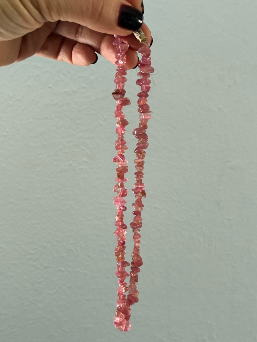 Pink coral Necklace and earrings set- Women's Jewelry